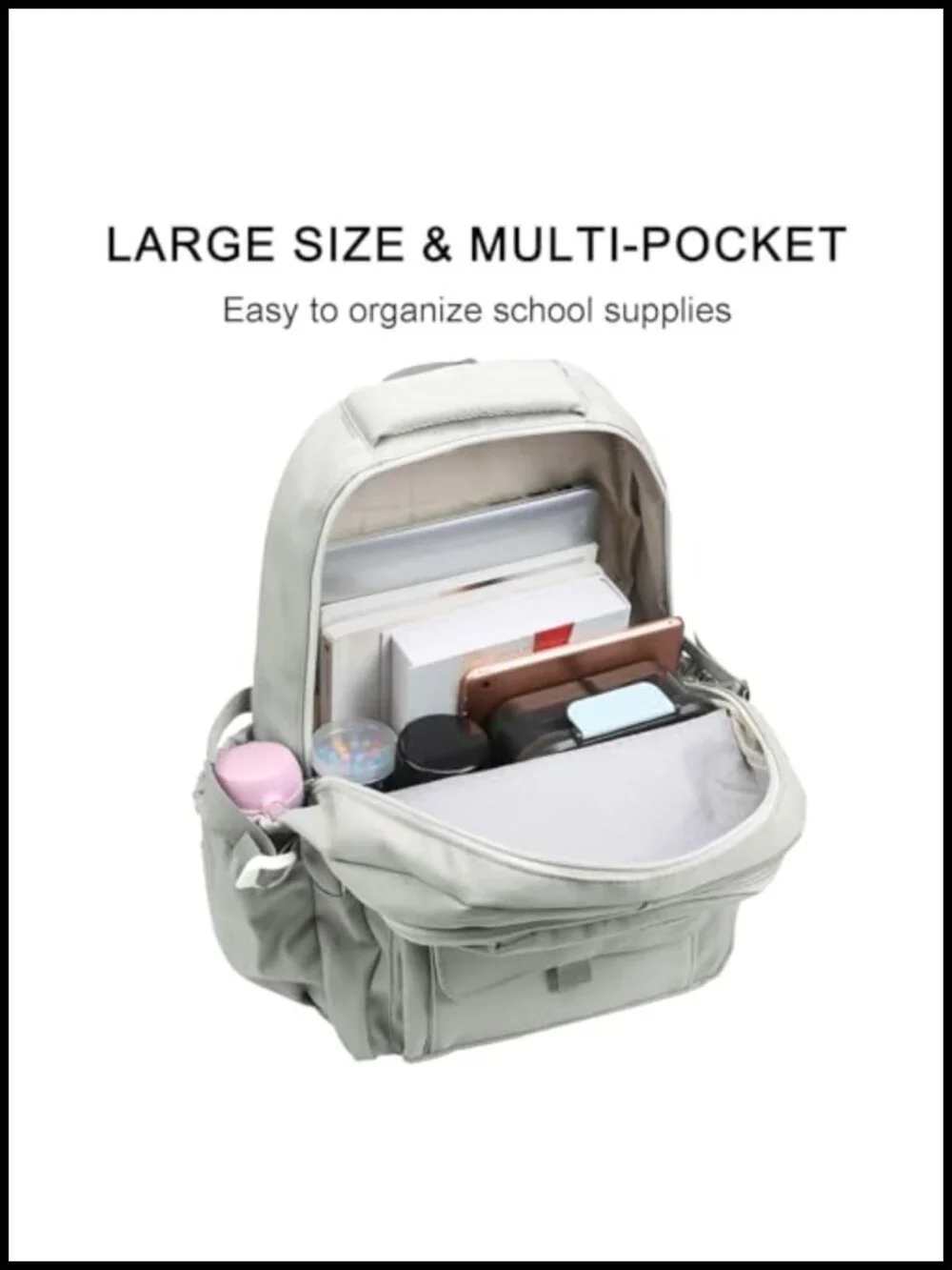 Girls 3 Piece Backpack Set with Lunch Box and Pencil Case